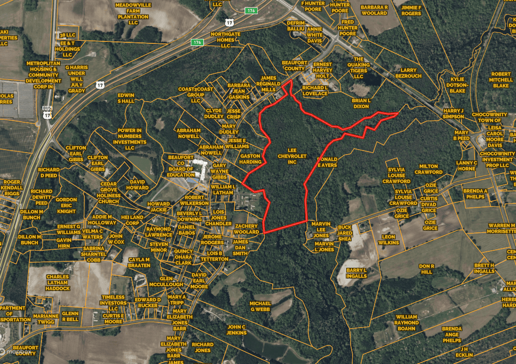 53-Acre Duck Hunting Land on Chocowinity Creek